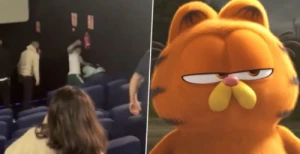 Pugilista profissional envolve-se em luta durante sessão de cinema de "Garfield - O Filme"